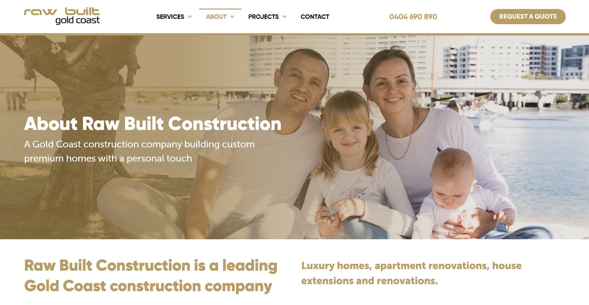 Website Redesign For Construction Company Gold Coast